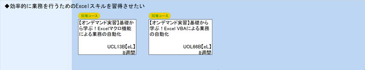◆効率的に業務を行うためのExcelスキルを習得させたい