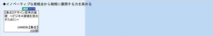 ◆イノベーティブな着眼点から戦略に展開する力を高める