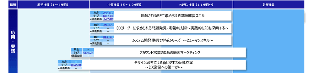 創造的な問題解決（応用・実践）コースマップ
