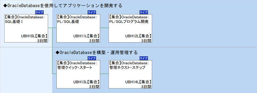 ◆OracleDatabaseを使用してアプリケーションを開発する\n◆OracleDatabaseを構築・運用管理する
