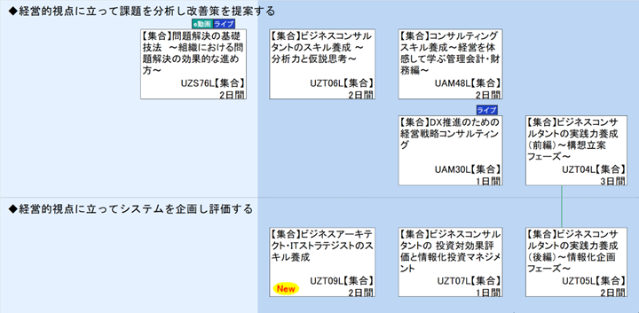 ◆経営的視点に立って課題を分析し改善策を提案する\n◆経営的視点に立ってシステムを企画し評価する