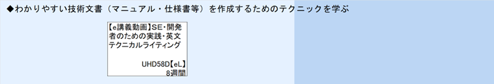 ◆わかりやすい技術文書（マニュアル・仕様書等）を作成するためのテクニックを学ぶ